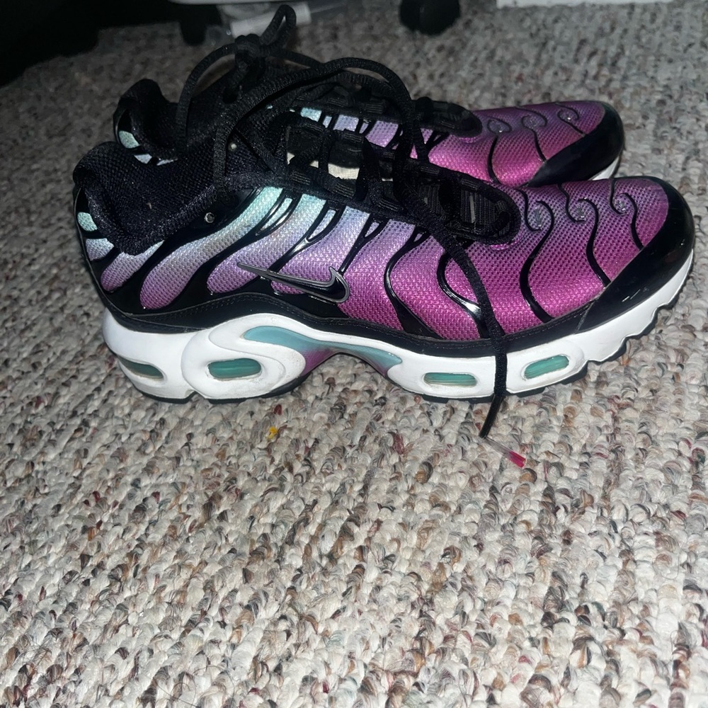 Purple and blue Nike air max